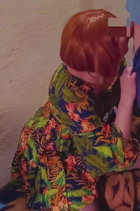 Naive Stepmom Tastes Stepson's Cock in the Utility Room