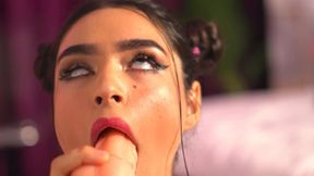 POV CLOSE-UP DEEPTHROAT SLOPPY BLOWJOB
