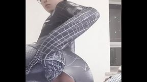 Sexy gay teen has a cock as strong as Spider-Man