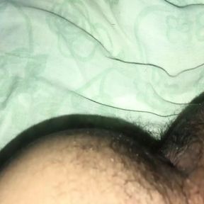 my husband with a foot fetish and thick cock massages his prostate -