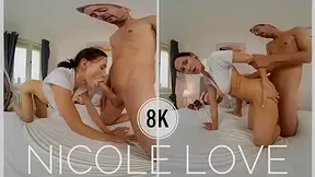 Sex With Nicole On The Bed From Another Point Of View