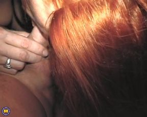 Mature amateur redhead