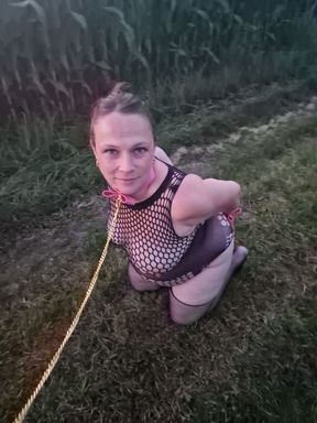 Spectacled snake Saskialove gets cock in his mouth and swallows it all
