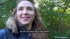 Sexy party babe fucked by the lake by stranger