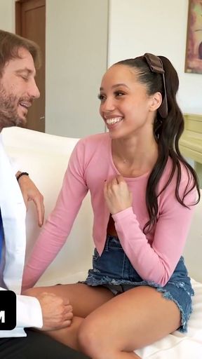 Gorgeous Young Babysitter Promises It Will Be A Secret And That The Wife Will Never Know - TeamSkeet   Clip 1