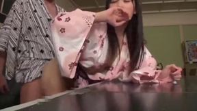 Sexy Student Cosplay with Huge DD Tits Gets Steamy Action at a Romantic Hot Spring Retreat