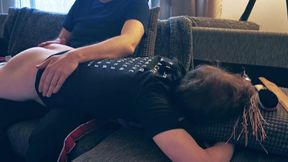 Amateur Boy Gets His First Spanking