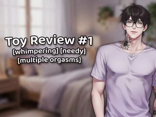 ASMR Solo Toy Experiment #1: Intensive Groans and Real Orgasms from 1st-Time Play - M4A - Hunk Groans - Toy Review