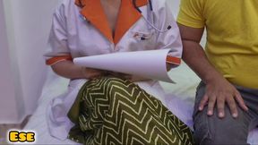 Female Doctor Treatment Starts with Blow Job