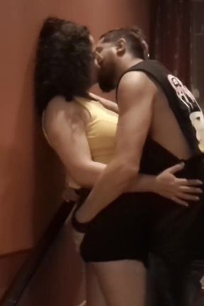 I Find My Horny Neighbor on the Stairs, She Lets Me Fuck Her and Cover Her Face with Cum