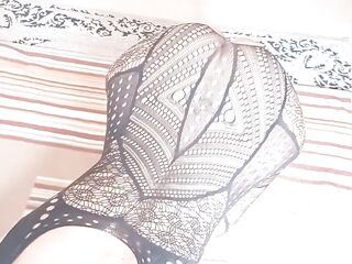 Sexiwife bangs her butt and snatch withablackcock