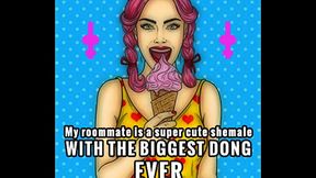 My roomate is a super cute shemale with the biggest dong ever by Goddess Lana