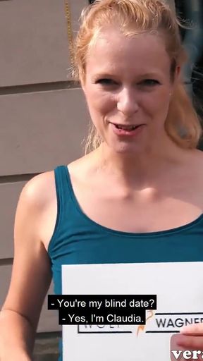 Tattooed german blonde pick up at the street for a fuck   Clip 1
