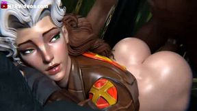Marvel Rivals Rogue cheating on Gambit with BBC