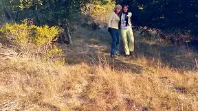 Busty babe takes it had from her slutty girlfriend