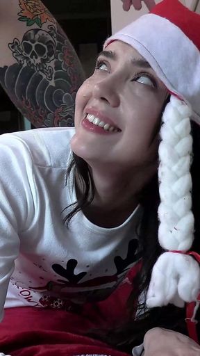 Deepthroat Queen Catherine Knight Tag Teamed & Creampied on Christmas - All Group Sex 4K