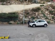 Classy Granny Lucia Kury Has Some Trouble With Her Car But Gets Help From a Young Spanish Lad