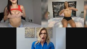 Emily Willis, Cory Chase & Gia Derza are showing their bodies