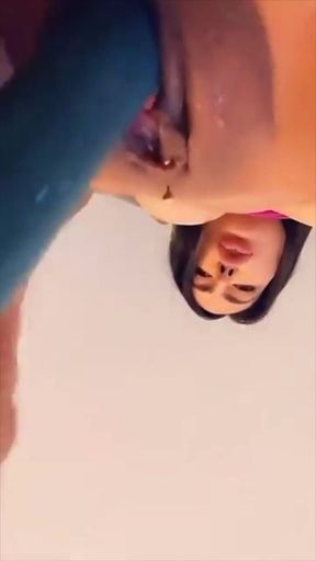 Lela Star masturbates her pussy after massaging her little asshole while dirty talking   Clip 2