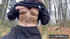 Playing with Mud on My Body Outside