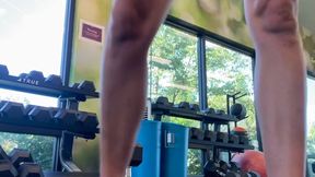Flashing my Pussy & Tits in a Public Gym While Working Out | Steph in Space