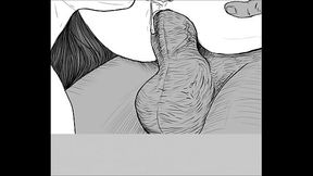Speed drawing - FFM Threesome by artist Kramer Krameroff