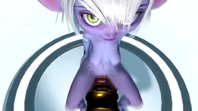 Tristana Grinds Her Weapon for Pleasure in Steamy LoL Hentai Scene