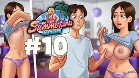 My stepsister charges me for touching her tits (Summertime Saga #10) - Jazziuu