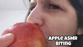 ASMR Apple Biting & Crunching - Loud Mouth Sounds