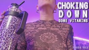 Choking down some vitamins [MP4 - 4K]