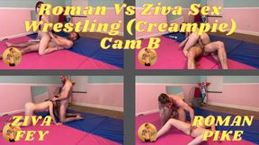 Roman Vs Ziva Sex Wrestling Creampie Cam B 4K