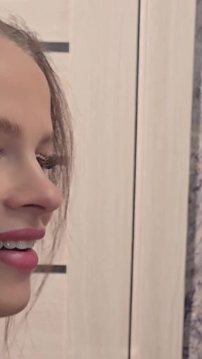 The delivery girl broke her wife's gift, and was punished with a dick!   Clip 2