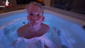 Riskanter Geiler Blowjob Im Spa! Facial Voll in Meine Fresse