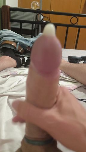 Quickly Jerked off with Rubber