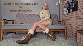 Squirt In Your Chastity Cage For StepMom MoRina - taboo sensual domination roleplay