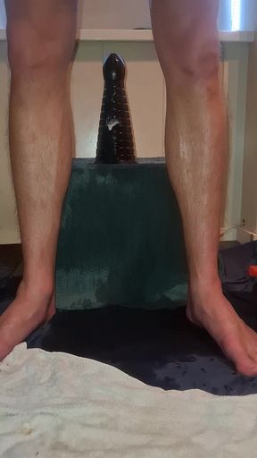 Solo Gay Twink - Piramid Dildo Ride