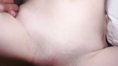 My wife's best friend takes her tight pussy to the limit with a big creampie