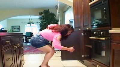 Chubby mature is sucking and riding her next door neighbor's willy