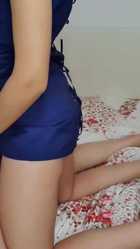 Femdom Sexy Mistress Using Huge Strapon on Slave's Fat Ass. Deep Pegging & Total Anal Destruction