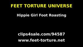 Hippie Girl Foot Roasting - part 1