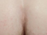 Making my sissy boi ass stretch around my strap-on