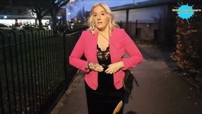 MILF Flashing tits in public
