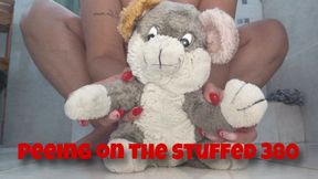 Peeing on the stuffed 380