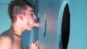 Suck xxl cock in glory holes and fucked in toilet - CrunchBoy