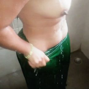 Indian Stepmom, Bathroom Sex