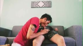 Hairy Daddy Delights in Afternoon Blowjob Session with Smoky Flavor