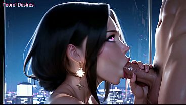 Midnight Desire in the City Sky