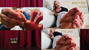 The Empress’s Worn Converse, Dirty Soles & Absolute Submission EmpressBellaSadic Dirty Feet Toe Jam Custom Clip