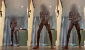 Hotel Solo Pt 2 Black guy fucks himself raw cumshot oiled bbc