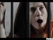 Shemale Officer Fucks Hot Pearl In Prison With A Big Dick - Rough Sex Futa Cumshots TRAILER